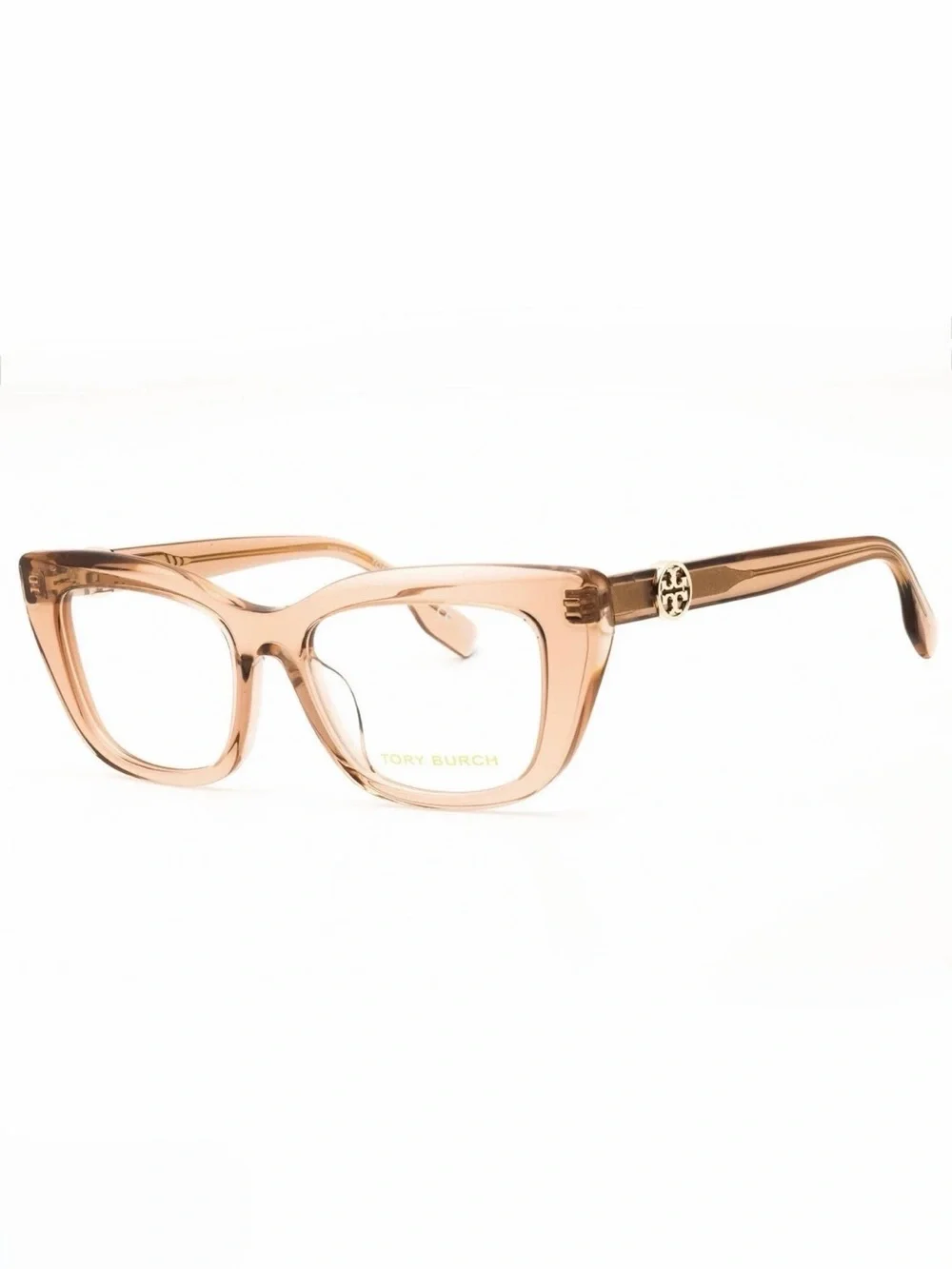 New Tory Burch TY2158U 1954 Translucent Brown Cat Eye Optical Glasses Authentic